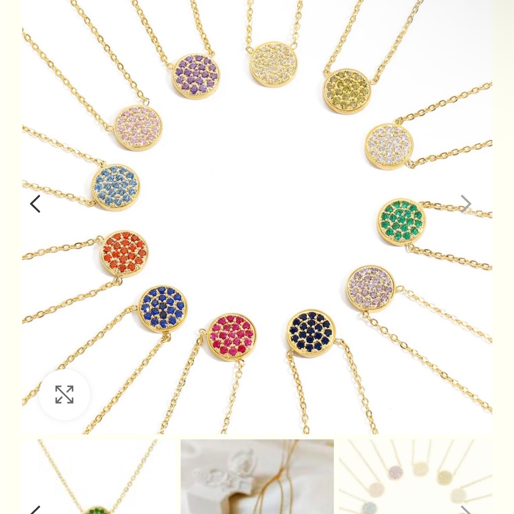 Ramla Lola Birthstone Necklace | New! | Msrp: $37